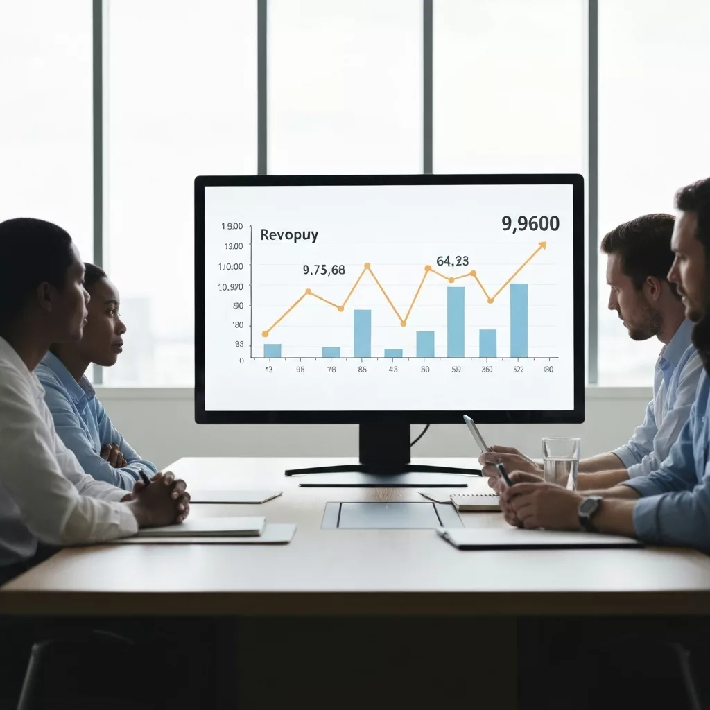 Graph showing revenue increase comparing static pricing vs dynamic pricing over 12 months