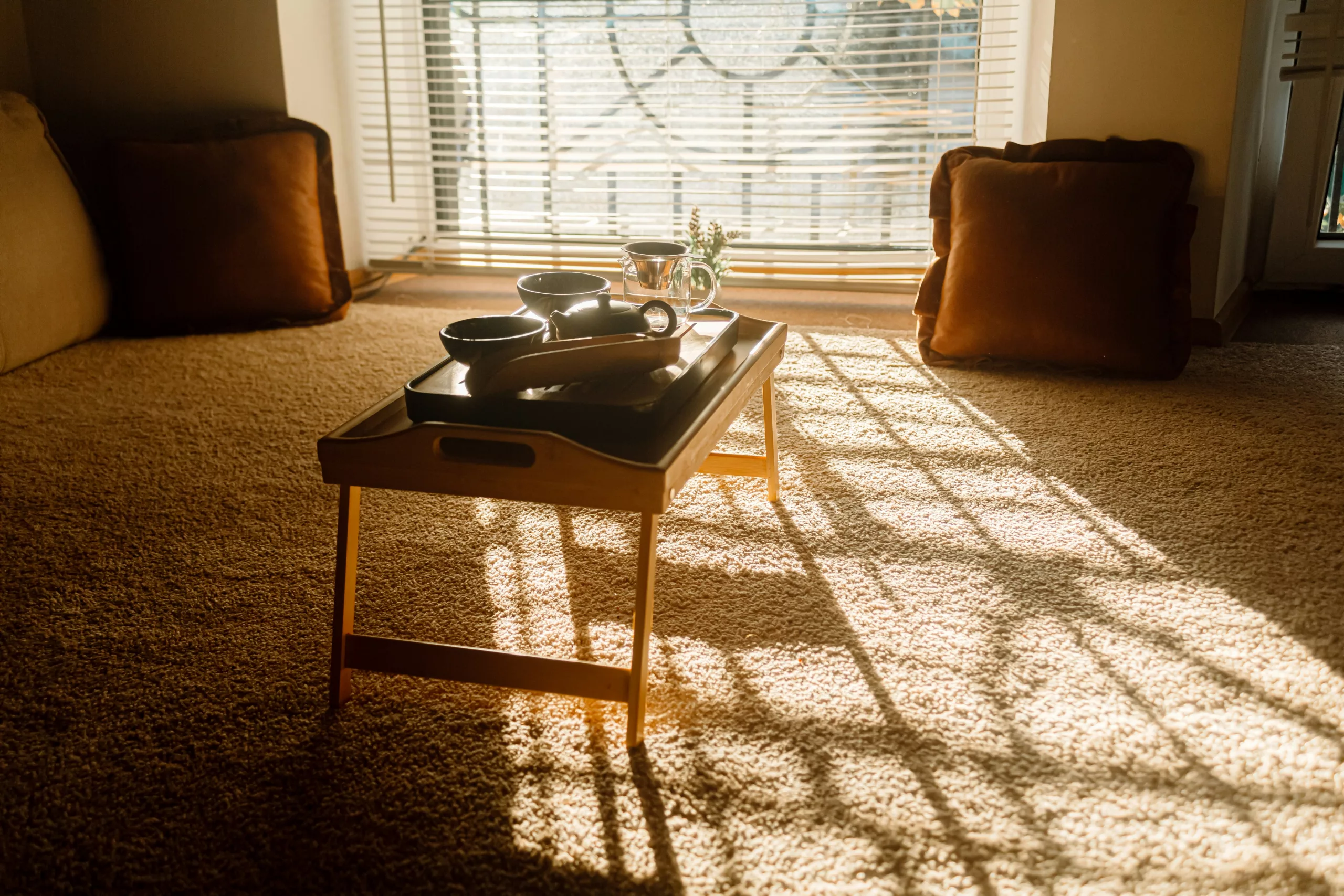 Close up of a secure smart lock system on a rental property door