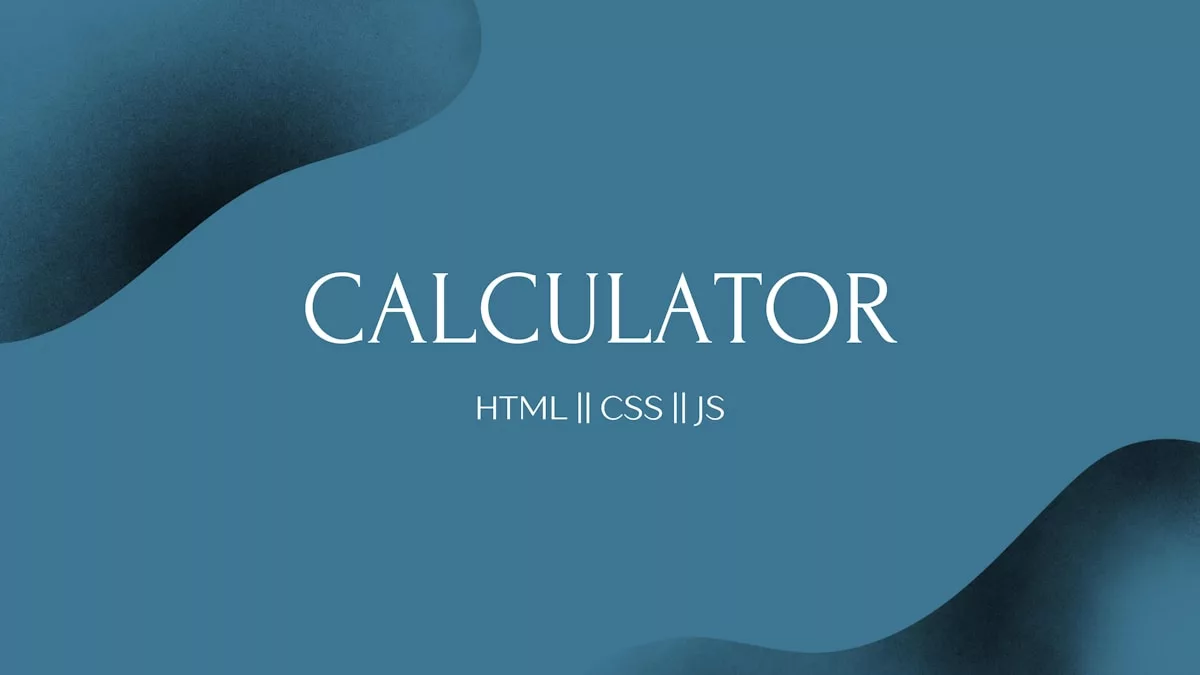 Calculatrice avec code HTML, CSS et JavaScript.