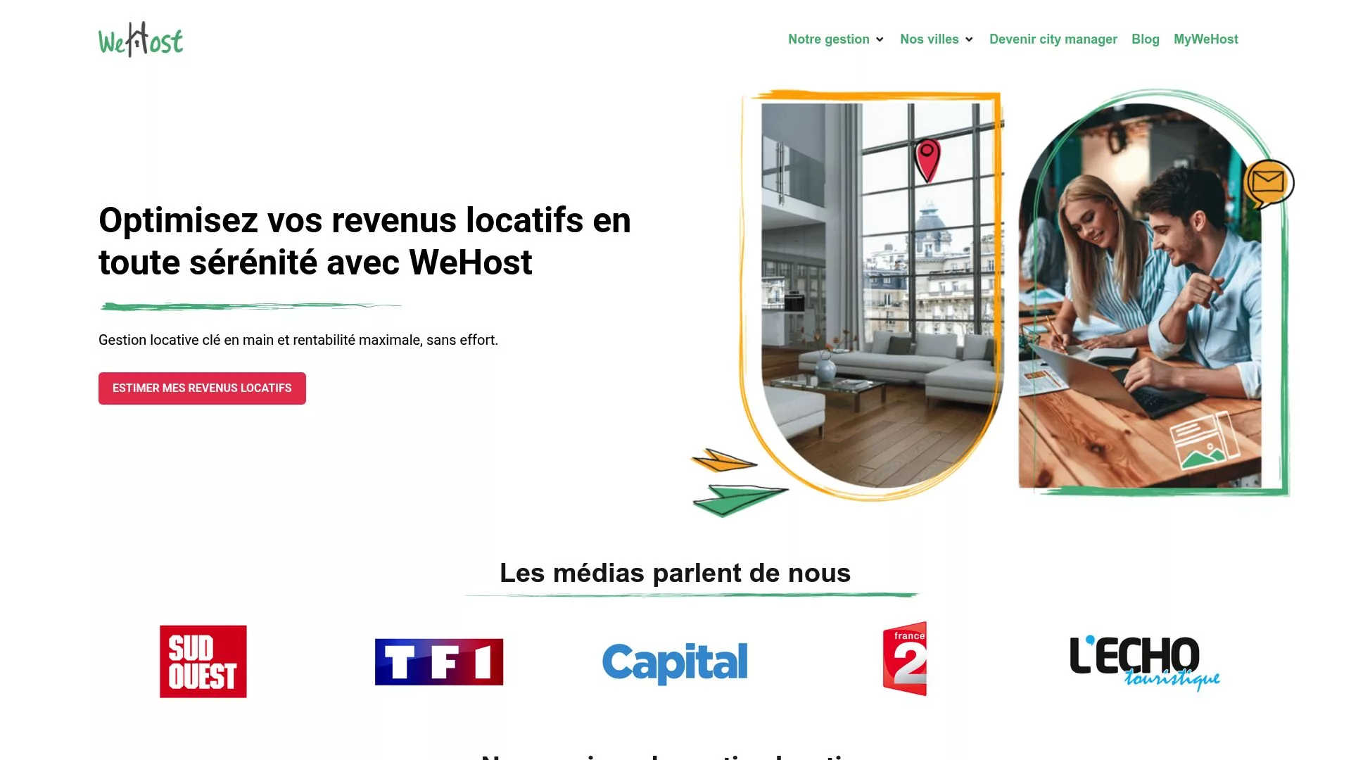 Carte de couverture nationale et services de WeHost